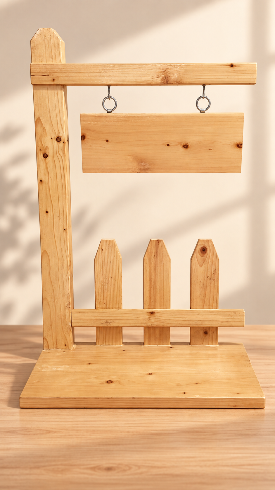 Handmade wooden welcome sign board